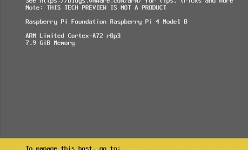 ESXi ARM on Pi 4